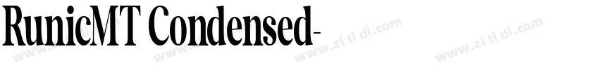 RunicMT Condensed字体转换
